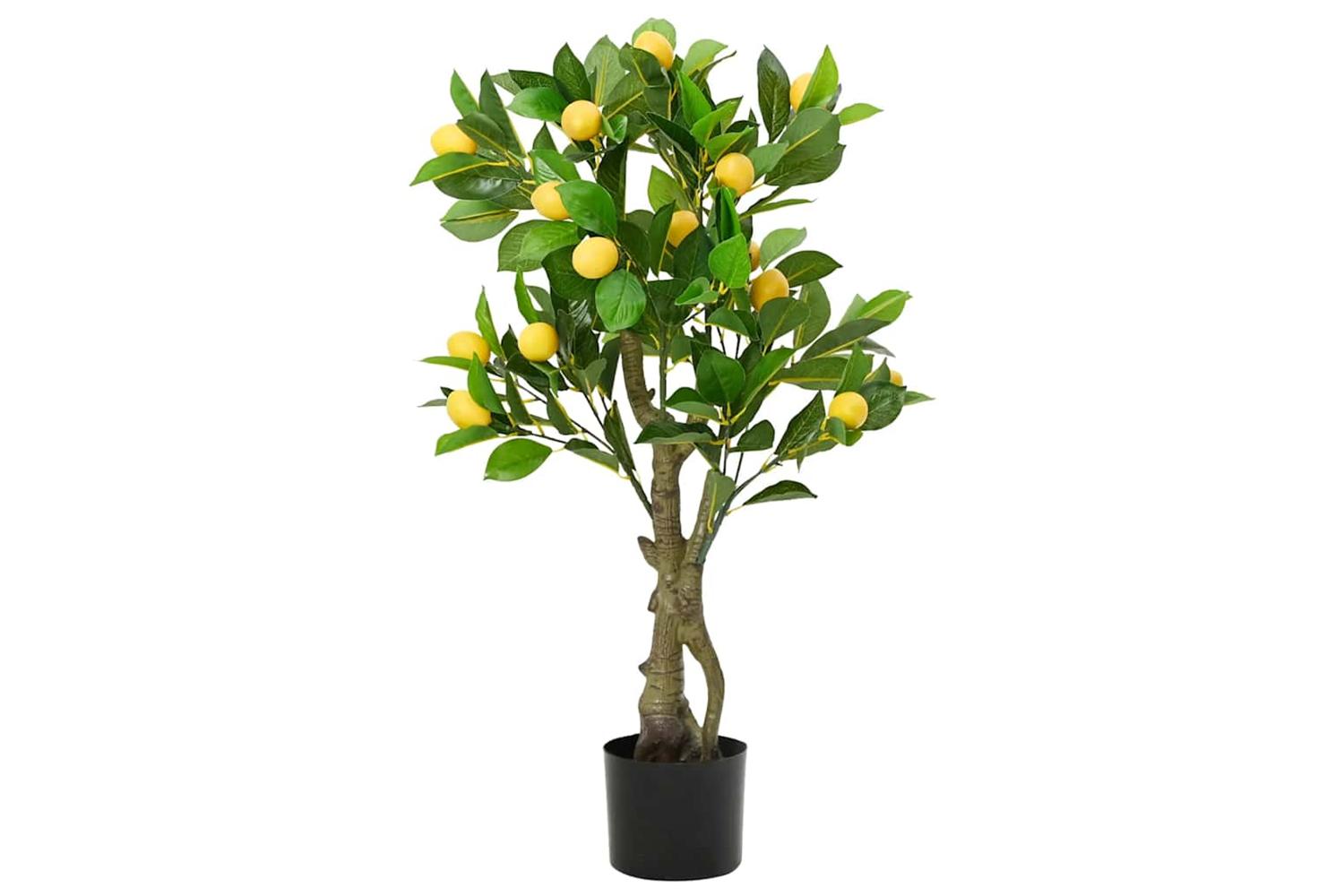 Artificial Lemon Tree 234 Leaves 90 Cm Green