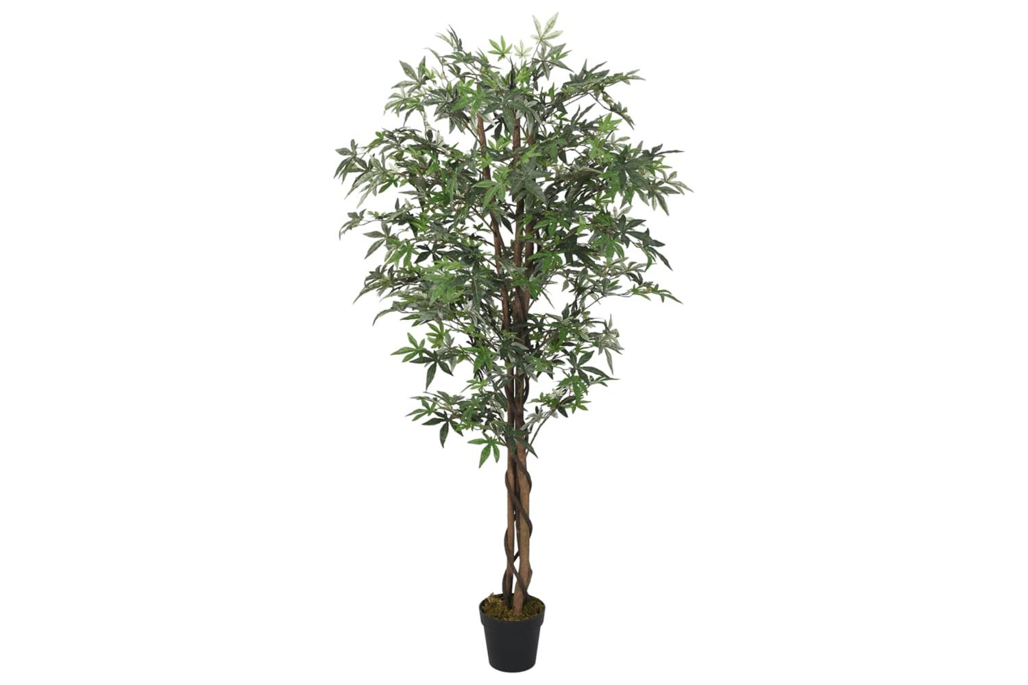 Artificial Maple Tree 224 Leaves 80 Cm Green-2