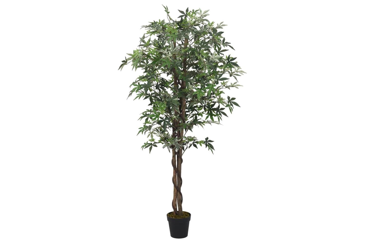 Artificial Maple Tree 336 Leaves 120 Cm Green