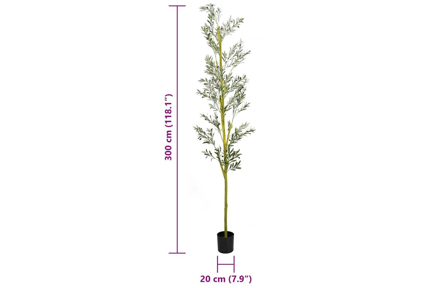 Artificial Olive Tree 1000 Leaves 300 Cm Green-5