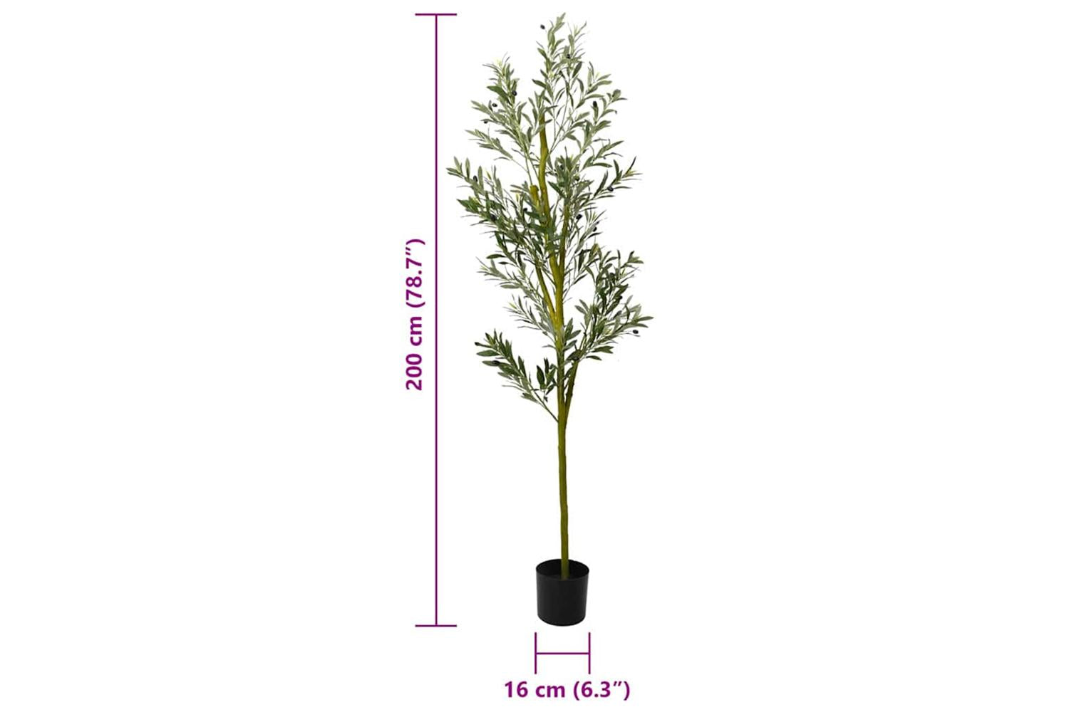 Artificial Olive Tree 800 Leaves 200 Cm Green-5