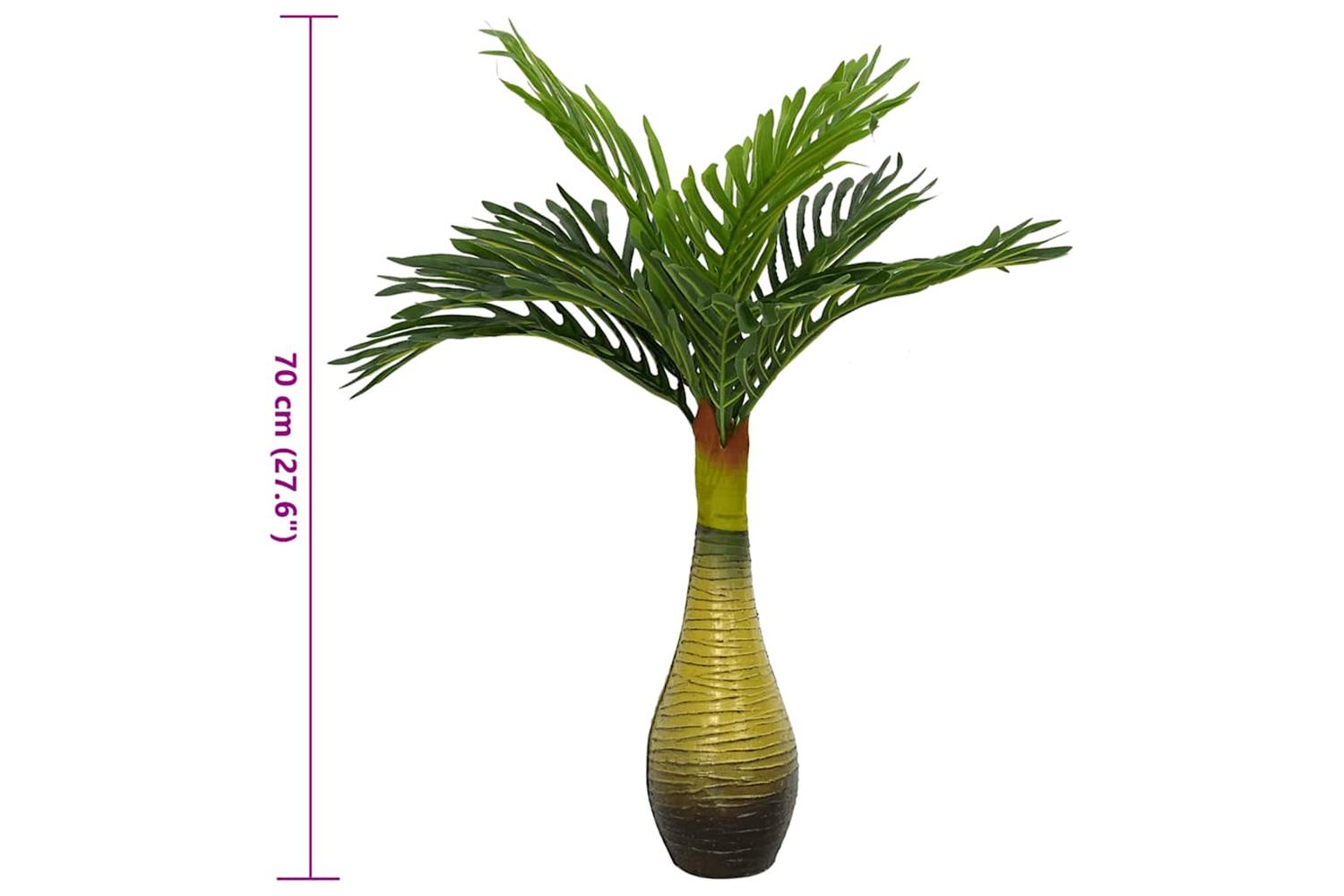 Artificial Palm Plant 9 Leaves 70 Cm Green-5