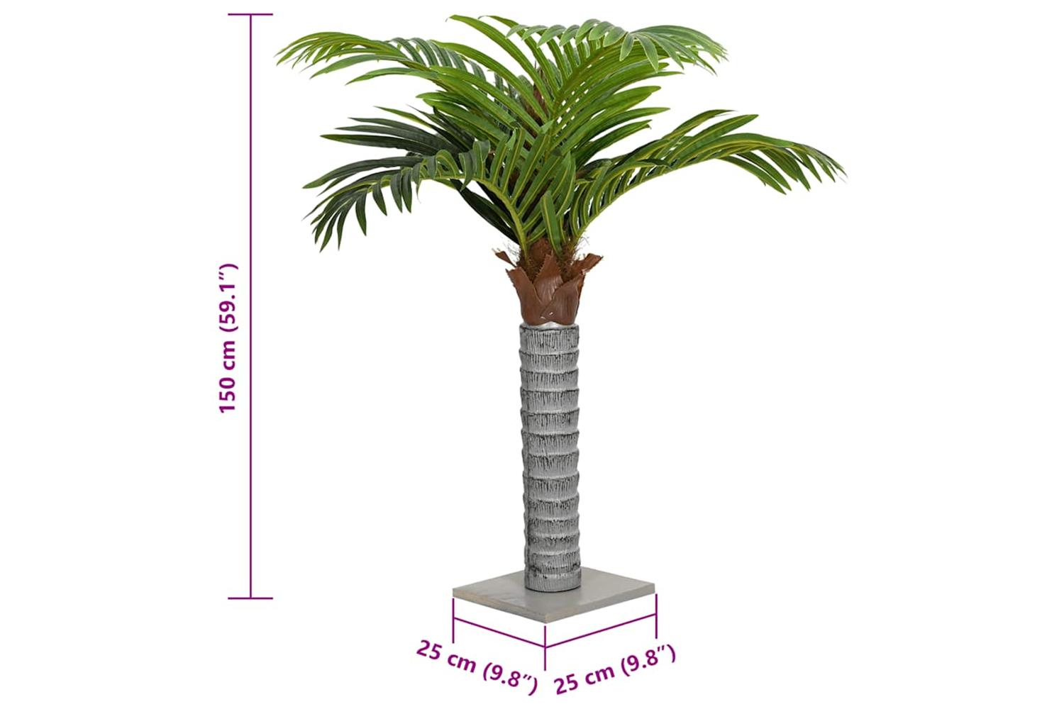 Artificial Palm Tree 12 Leaves 150 Cm Green-5