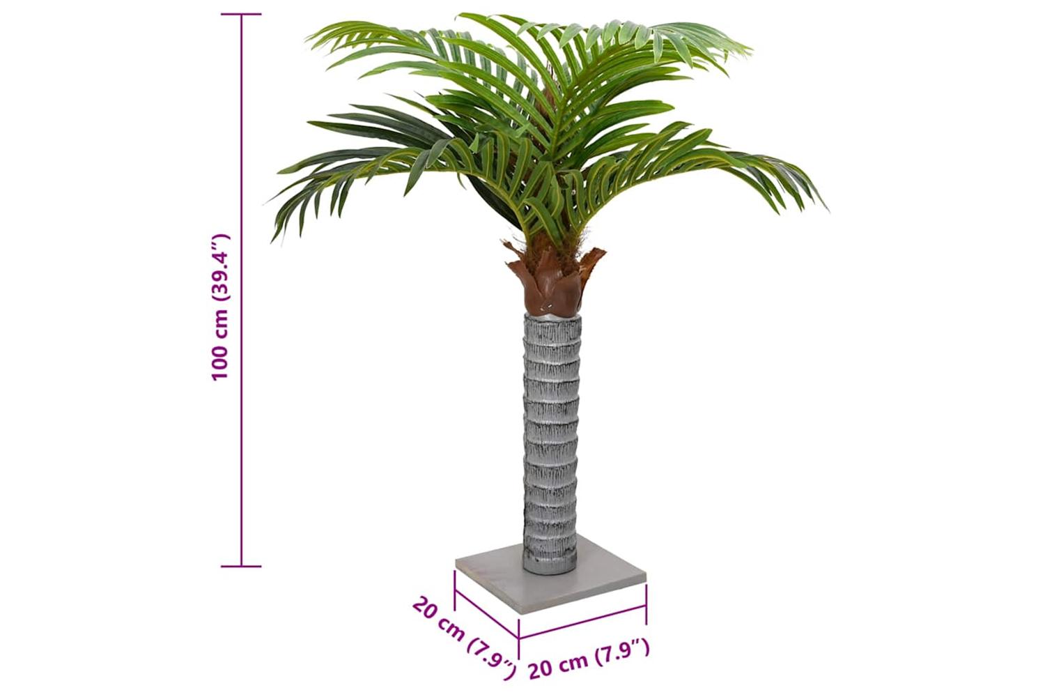 Artificial Palm Tree 6 Leaves 100 Cm Green-5