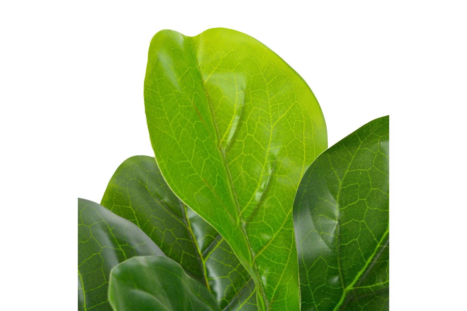 Artificial Plant Fiddle Leaves With Pot Green 90 Cm-2
