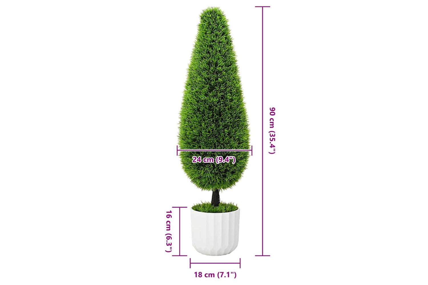 Artificial Plant Green 24 X 24 X 90 Cm Plastic-5