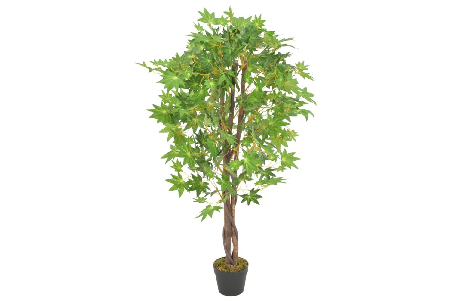 Artificial Plant Maple Tree With Pot Green 120 Cm