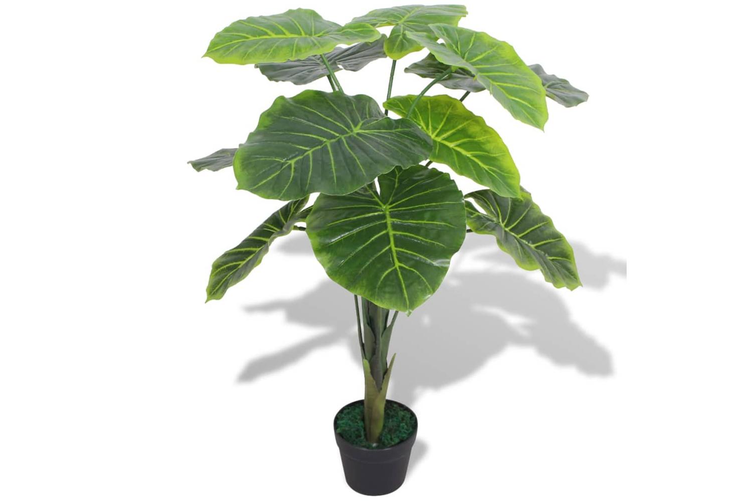 Artificial Taro Plant With Pot 85 Cm Green