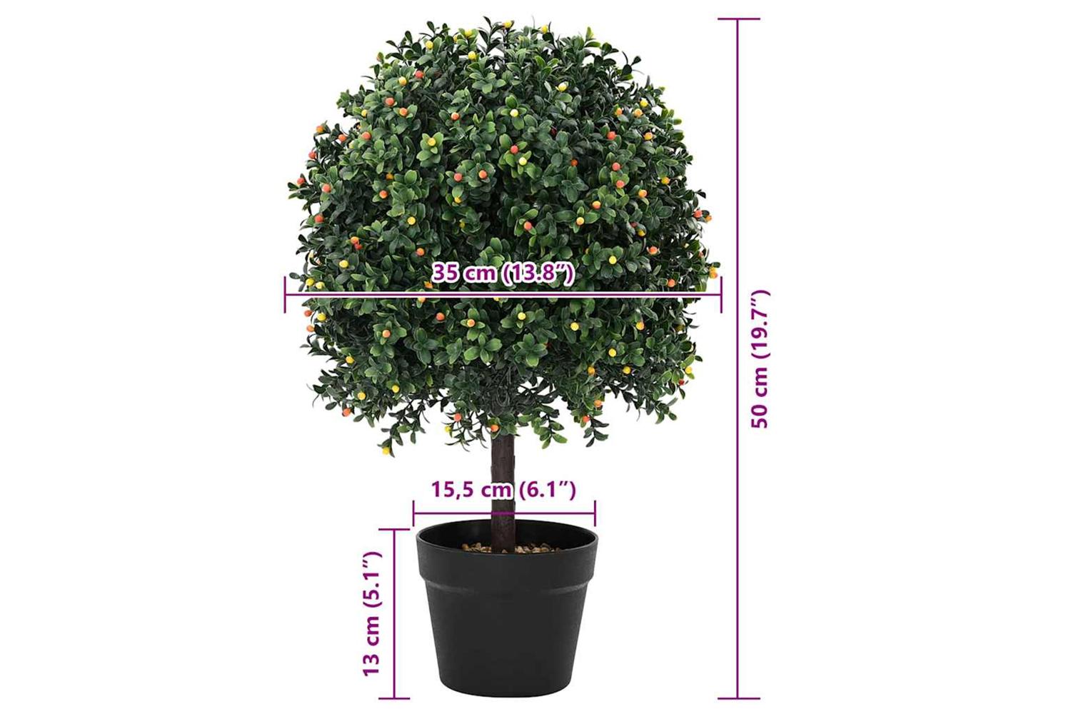 Artificial Tree Green 35 X 35 X 50 Cm Plastic-5