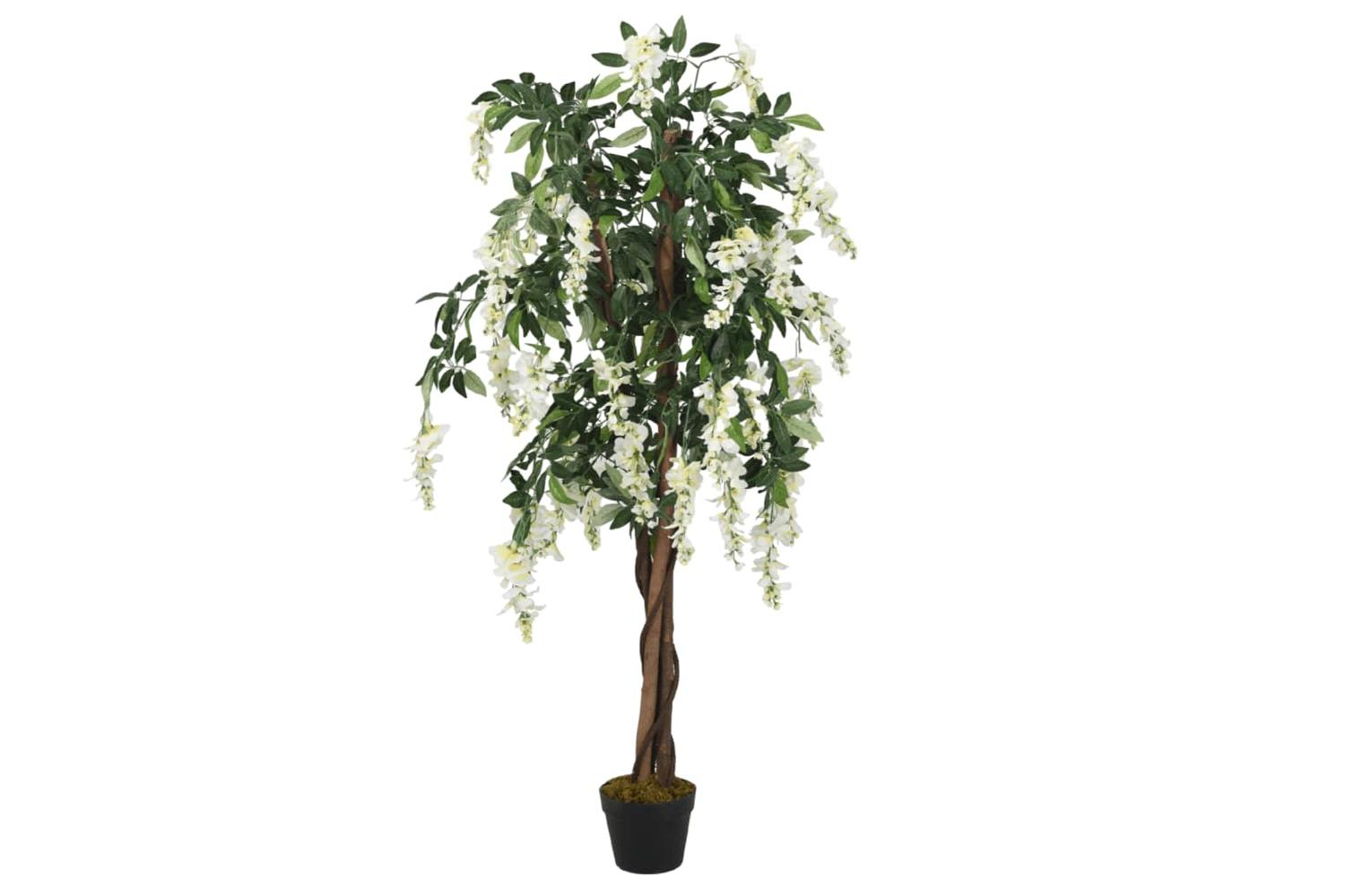 Artificial Wisteria Tree 560 Leaves 80 Cm Green And White
