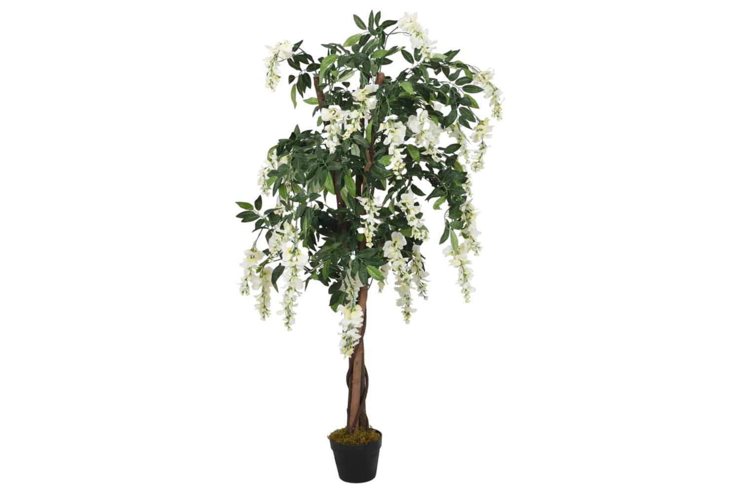 Artificial Wisteria Tree 560 Leaves 80 Cm Green And White-2