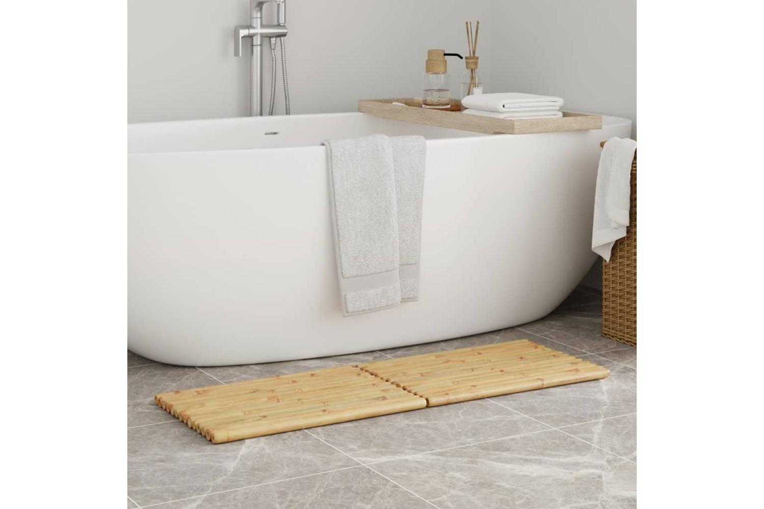 Bath Mats 2 Pcs 50x35 Cm Bamboo-3