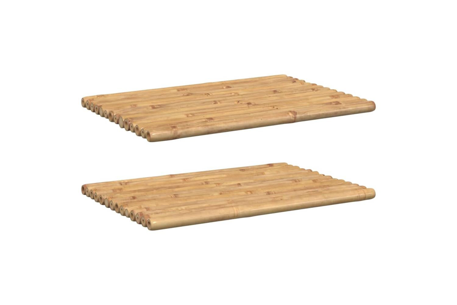 Bath Mats 2 Pcs 70x50 Cm Bamboo-2