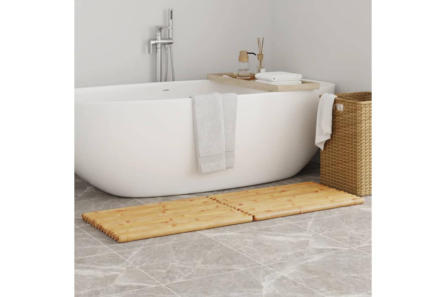 Bath Mats 2 Pcs 70x50 Cm Bamboo-3
