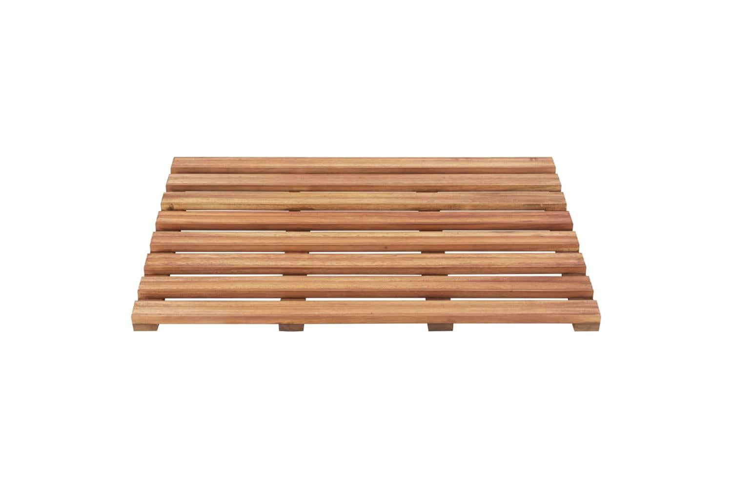 Bath Mats 2 Pcs Solid Acacia Wood 56x37 Cm-4