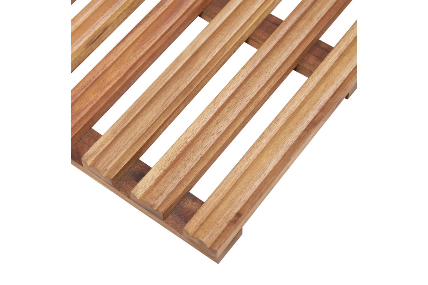 Bath Mats 2 Pcs Solid Acacia Wood 56x37 Cm-5