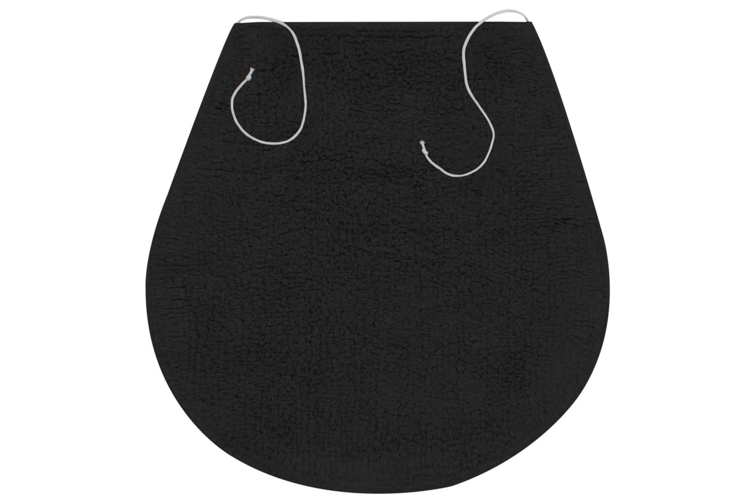 Bathroom Mat Set 3 Pieces Fabric Anthracite-4