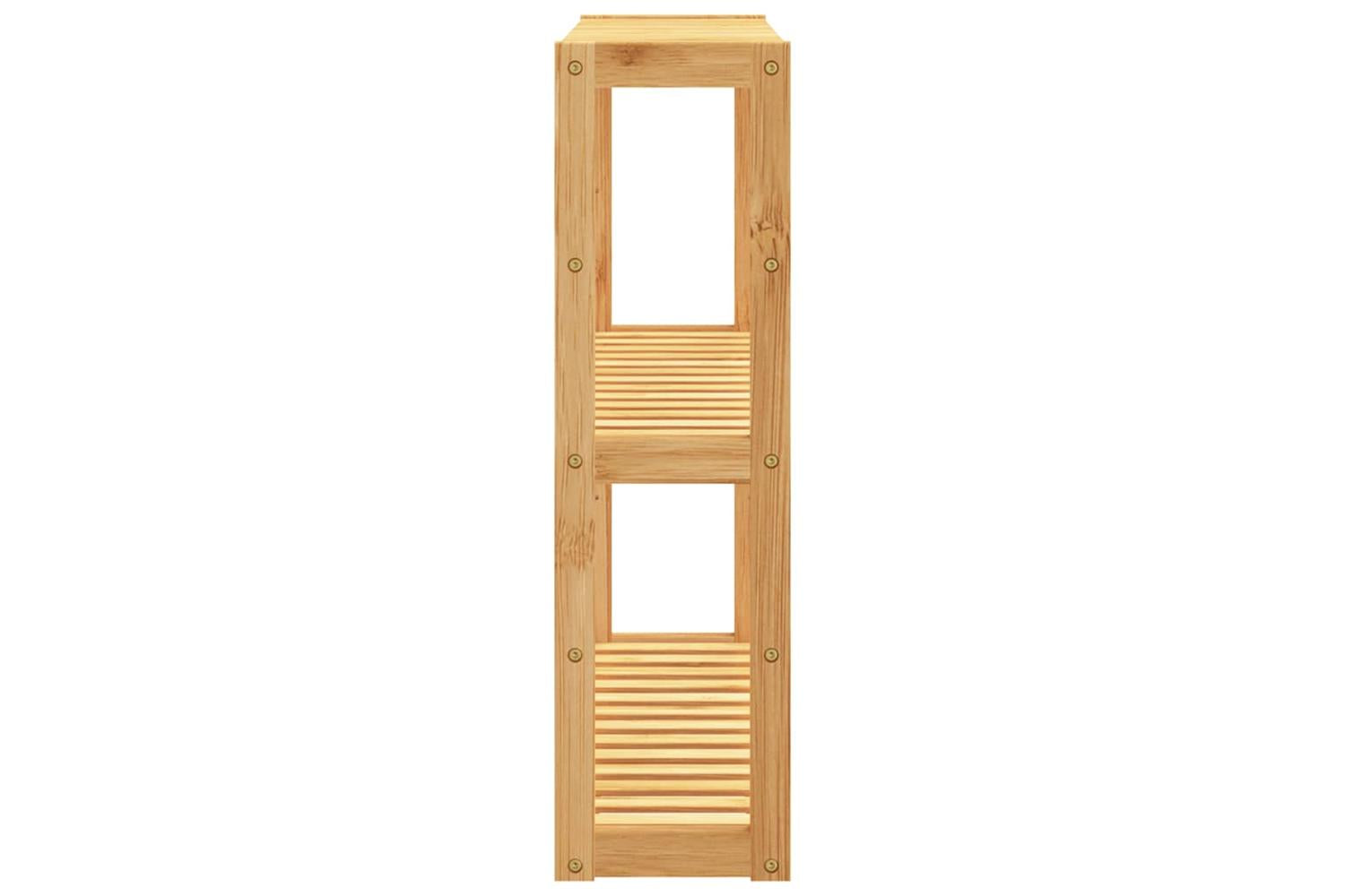 Bathroom Shelf 3-tier Wall-mounted 60x15x54 Cm Bamboo-4