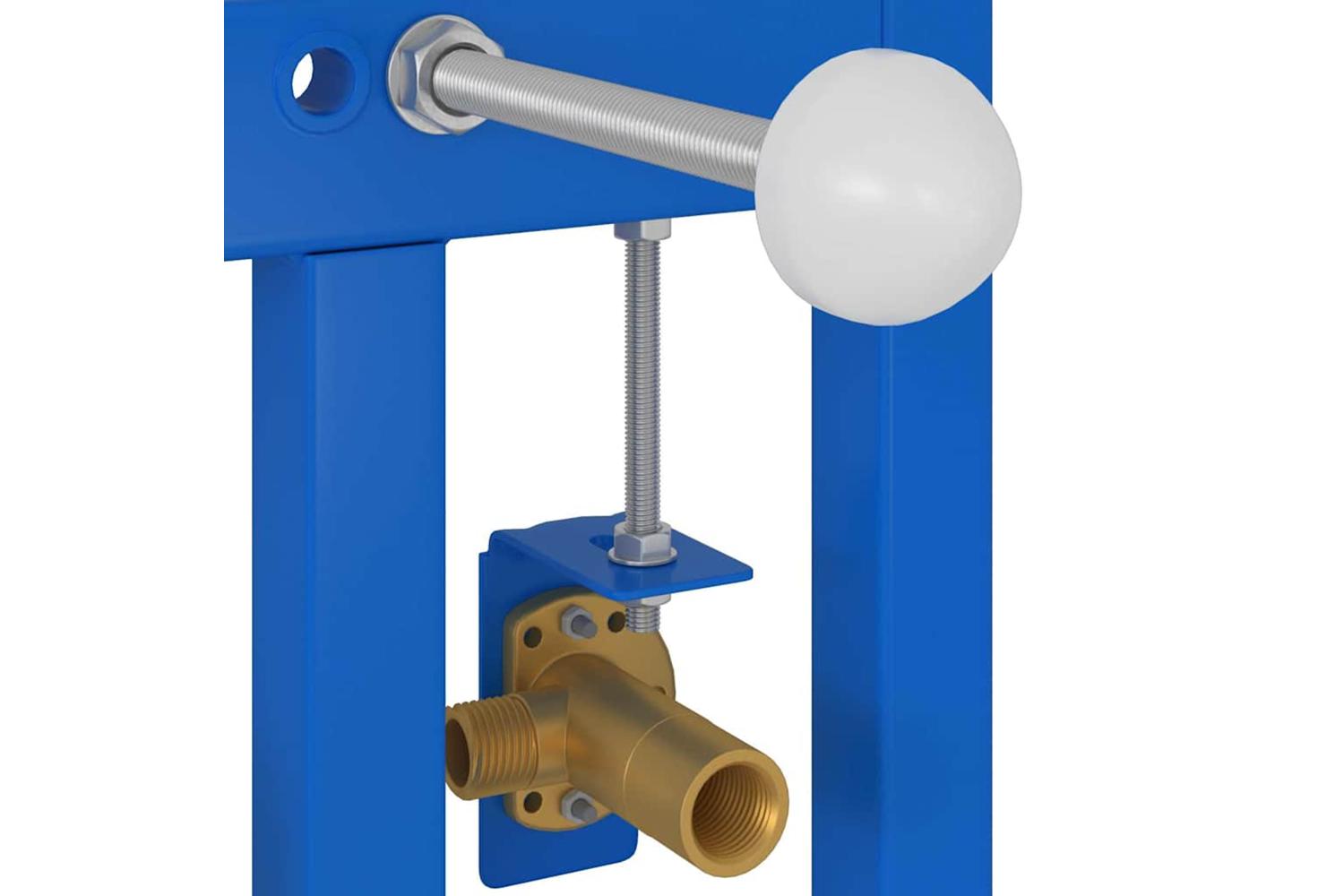 Bathroom Wall Support Manual Blue 50 X 175 X 136 Cm Steel-5