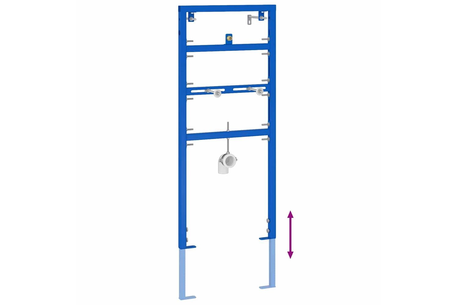 Bathroom Wall Support Manual Blue 50 X 175 X 136 Cm Steel-9