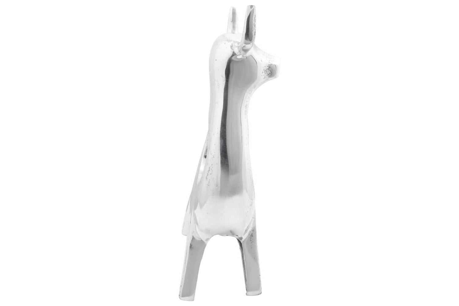 Bull Sculpture Silver 22 X 95 X 34 Cm Aluminium-4