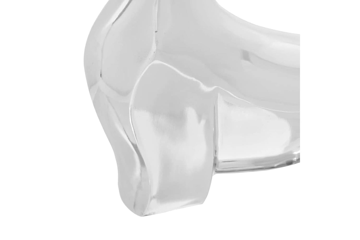 Bull Sculpture Silver 37 X 44 X 17 Cm Aluminium-5