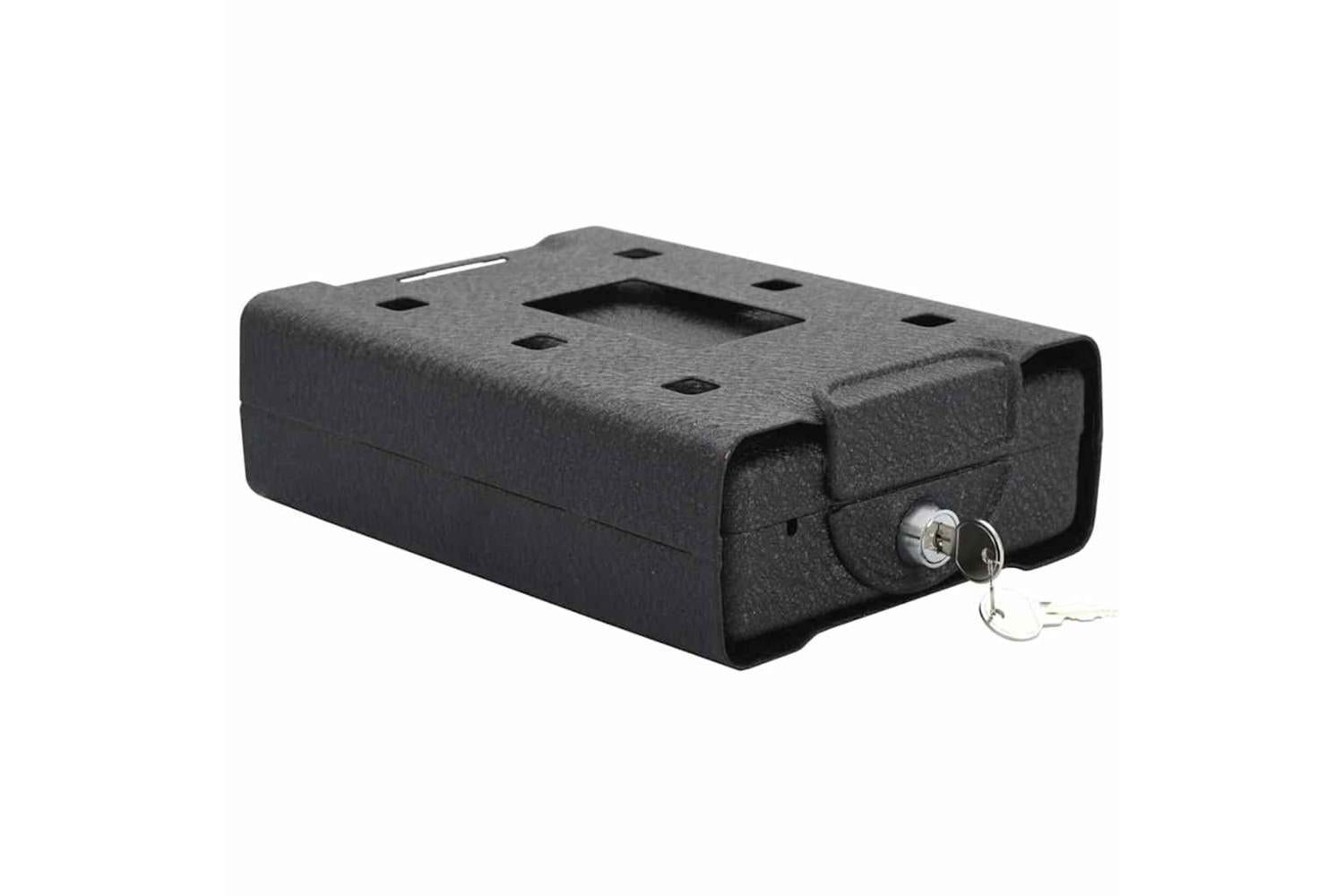 Car Safe With Lock Black 218 X 16 X 7 Cm Steel