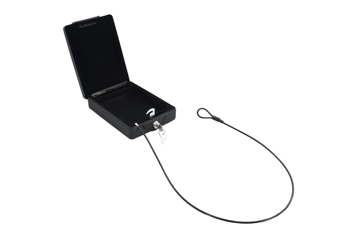 Car Safe With Lock Black 218 X 16 X 7 Cm Steel-10