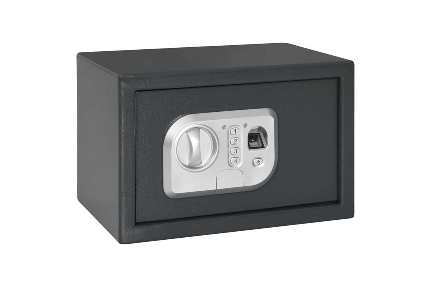 Digital Safe With Lock Dark Grey 20 X 31 X 20 Cm Steel