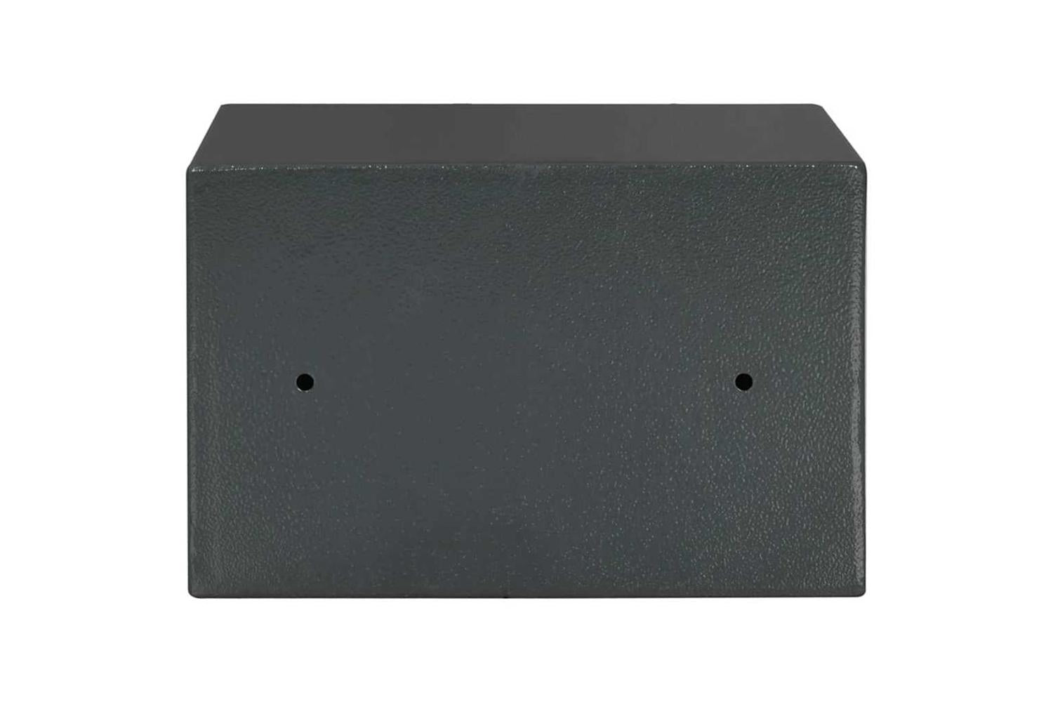 Digital Safe With Lock Dark Grey 20 X 31 X 20 Cm Steel-6