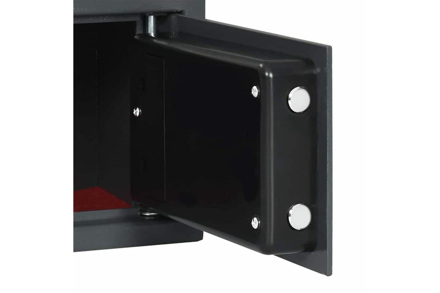 Digital Safe With Lock Dark Grey 20 X 31 X 20 Cm Steel-7