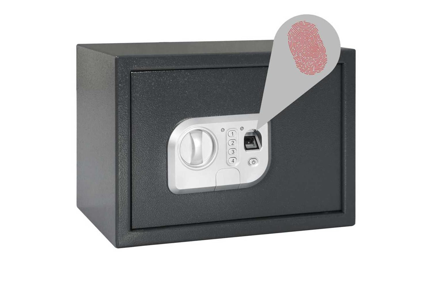 Digital Safe With Lock Dark Grey 25 X 35 X 25 Cm Steel-2