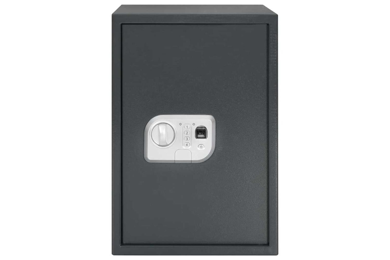 Digital Safe With Lock Dark Grey 31 X 35 X 50 Cm Steel-4