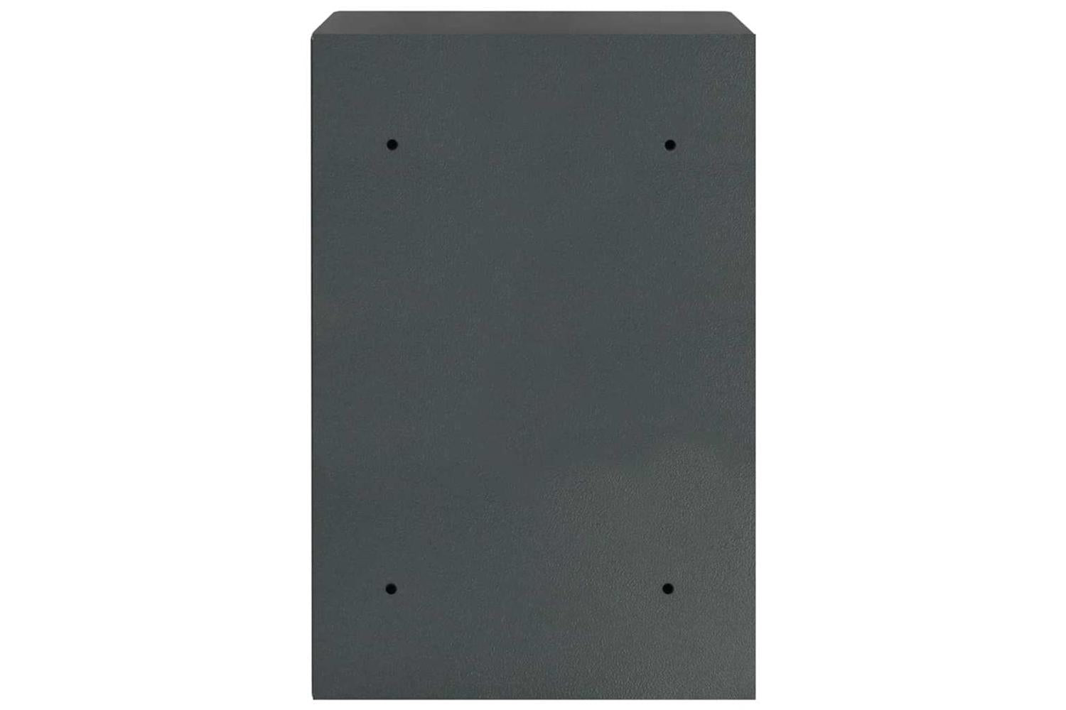 Digital Safe With Lock Dark Grey 40 X 35 X 60 Cm Steel-5