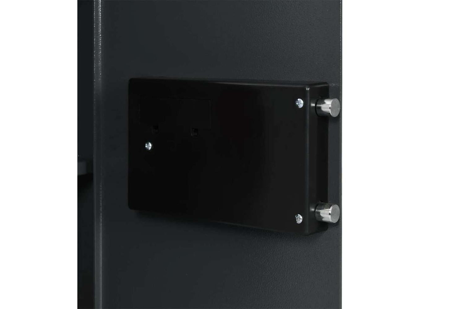 Digital Safe With Lock Dark Grey 40 X 35 X 60 Cm Steel-7