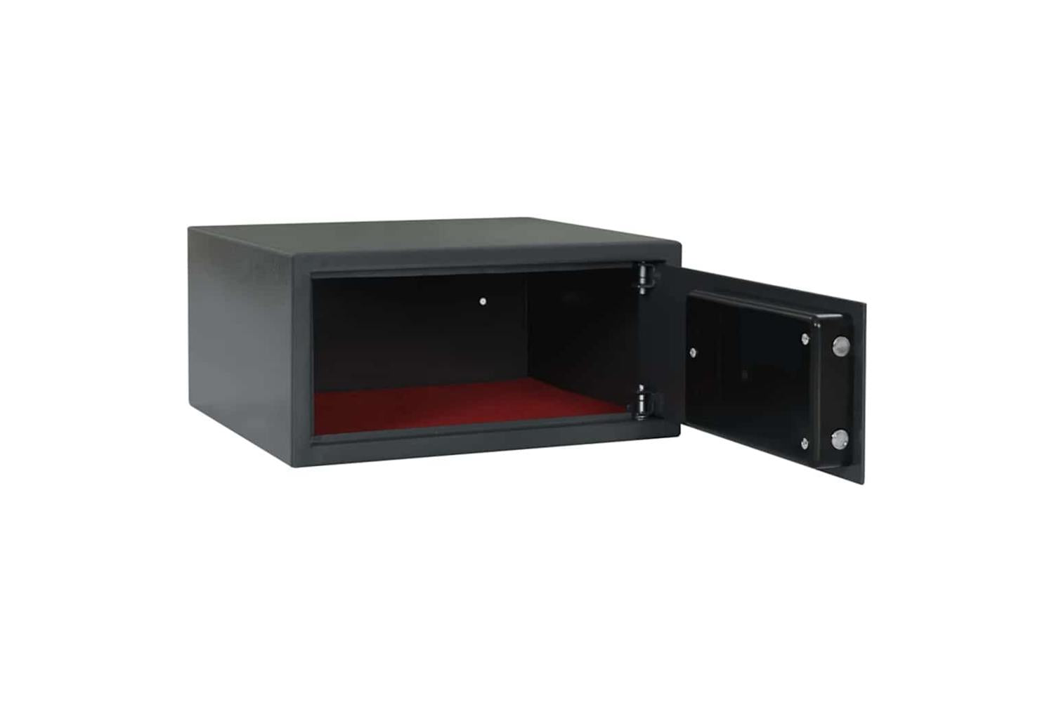 Digital Safe With Lock Dark Grey 42 X 37 X 20 Cm Steel-2