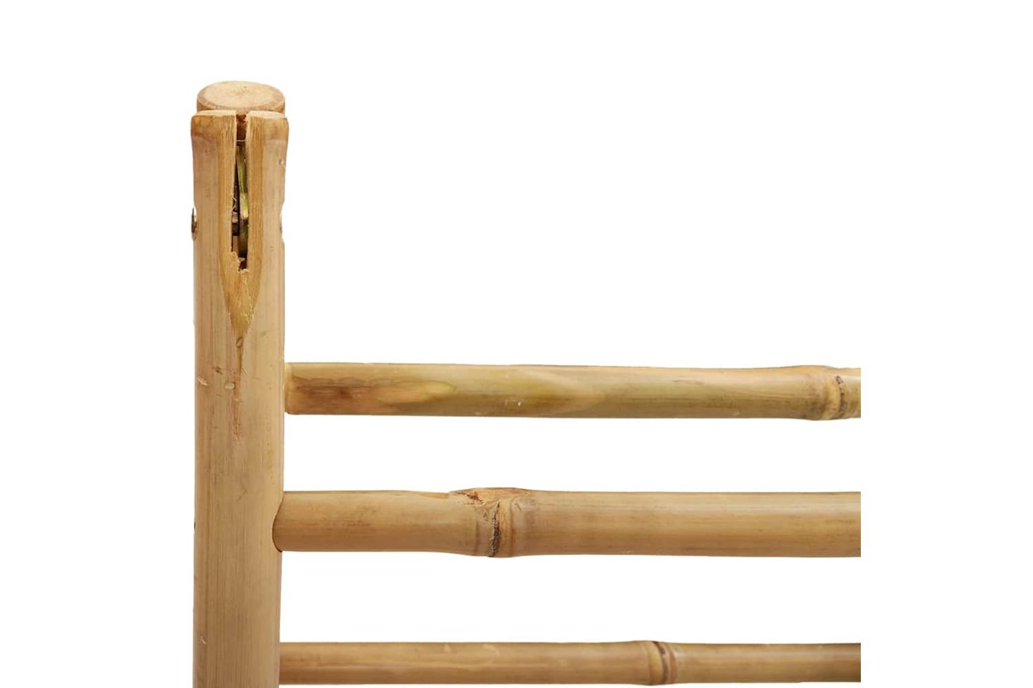Double Towel Ladder With 4 Rungs 90x50x100 Cm Bamboo-9