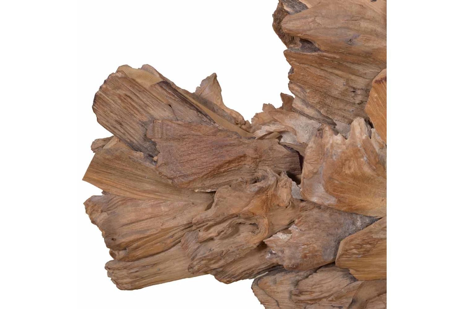 Fish Sculpture Teak 40x12x57 Cm-8