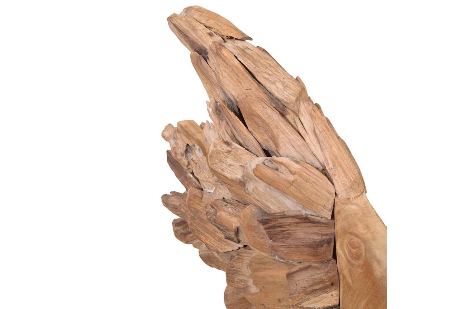 Fish Sculpture Teak 40x12x57 Cm-10