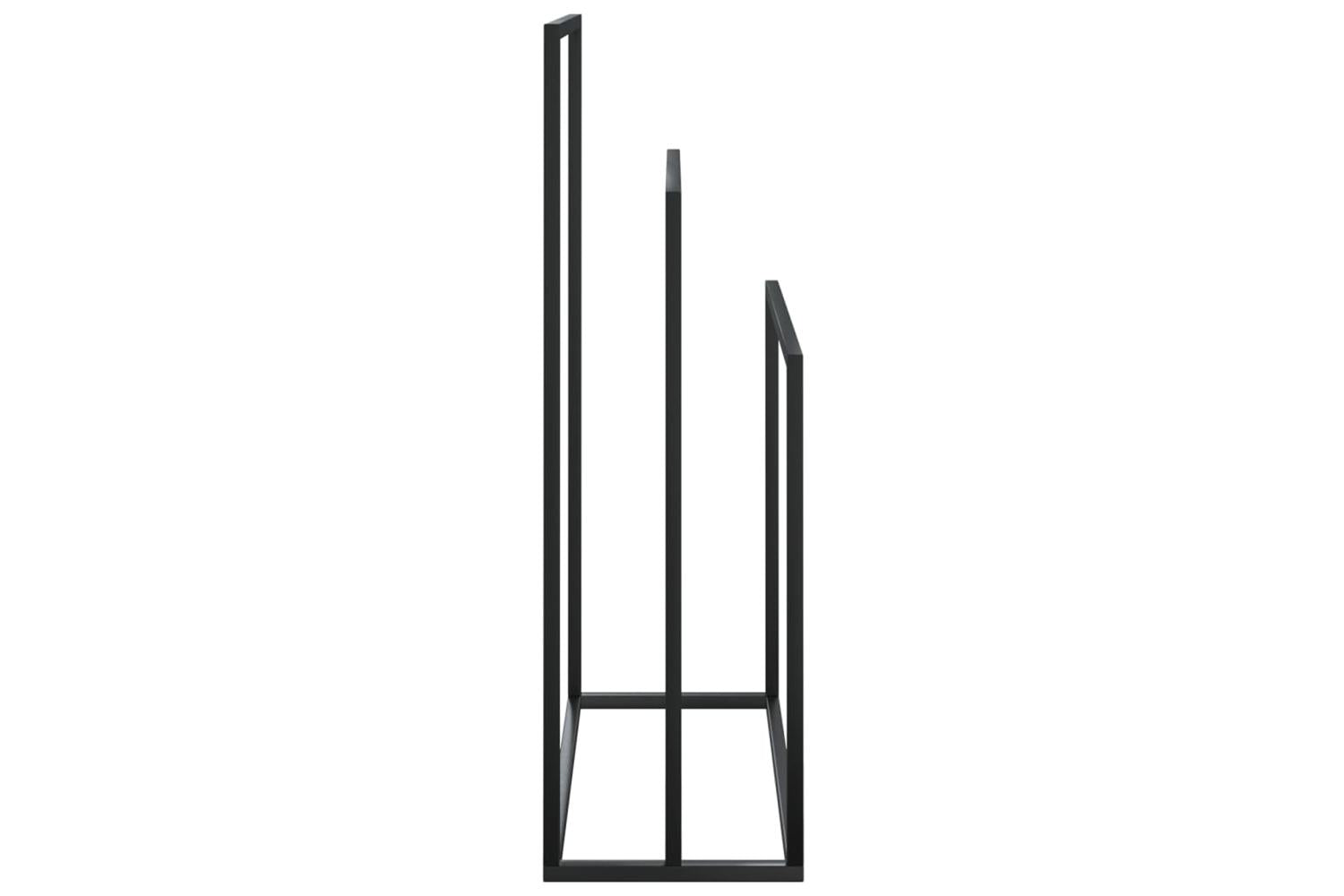 Freestanding Towel Rack Black 48x24x79 Cm Iron-4