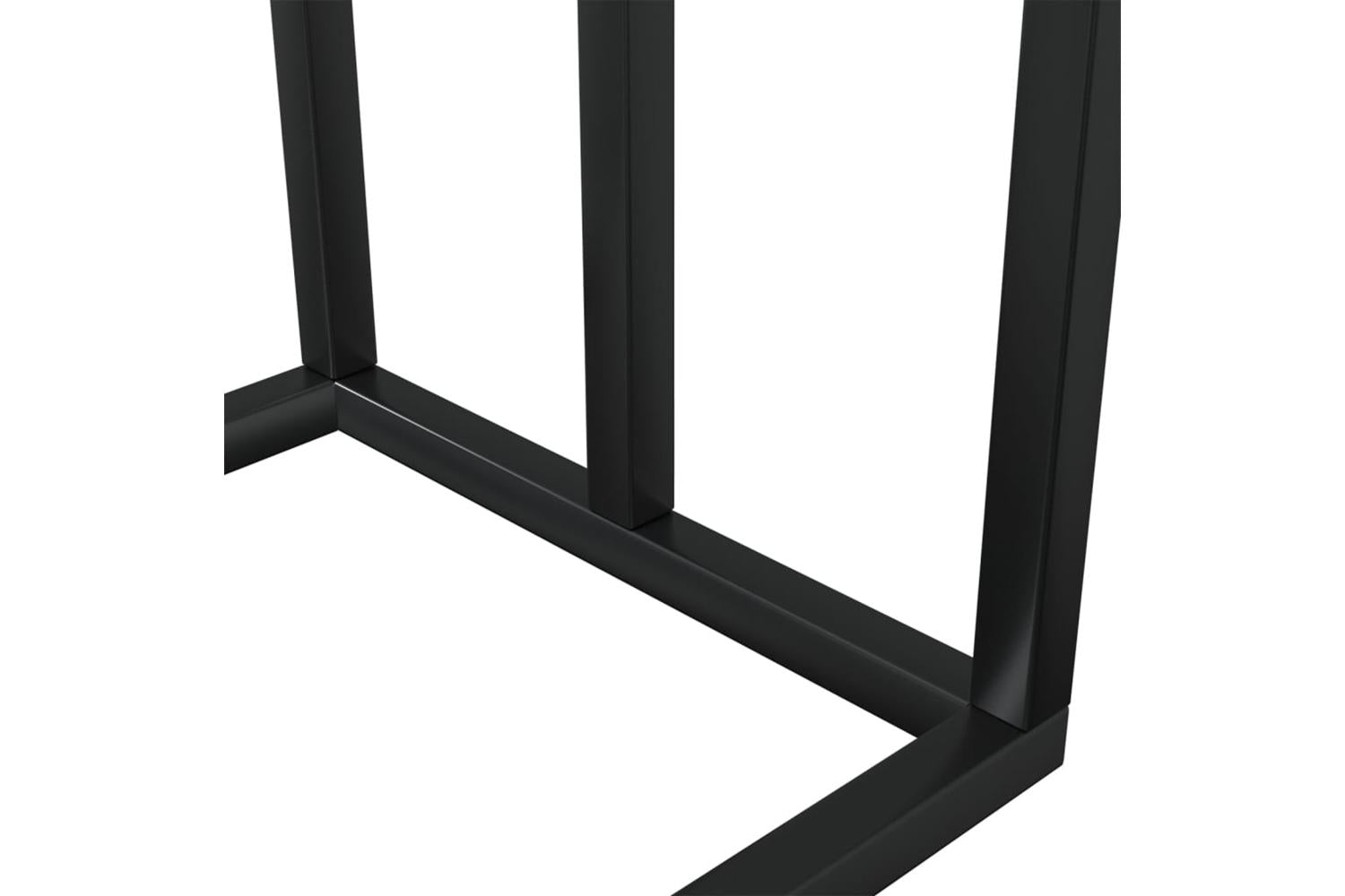 Freestanding Towel Rack Black 48x24x79 Cm Iron-6