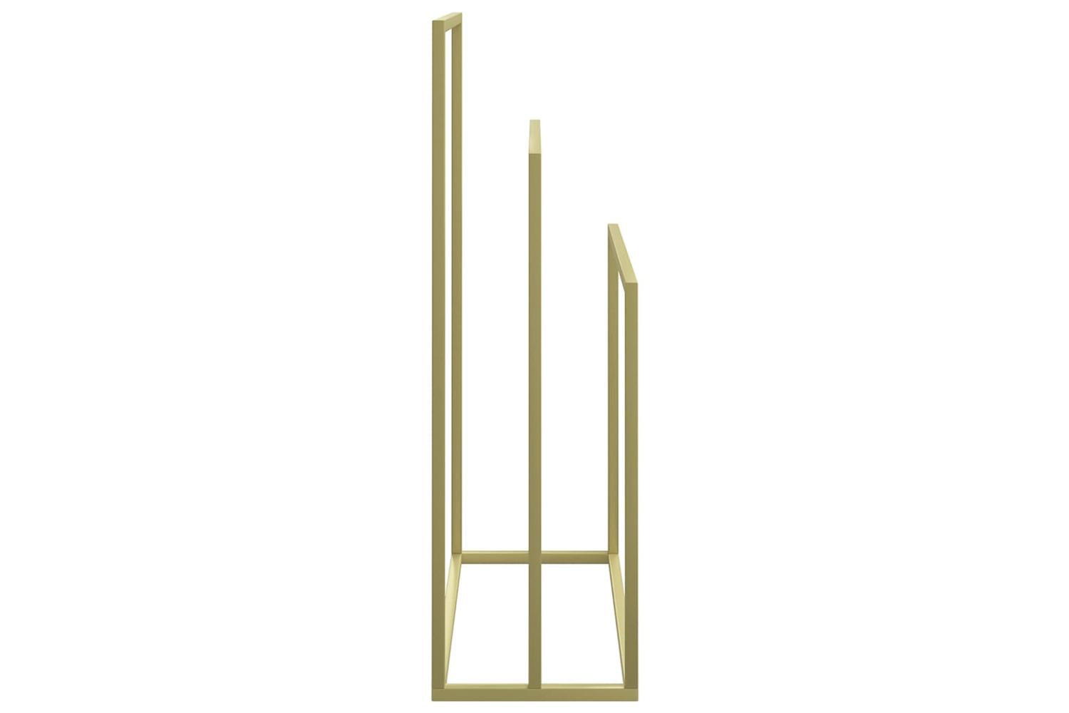 Freestanding Towel Rack Gold 48x24x79 Cm Iron-4