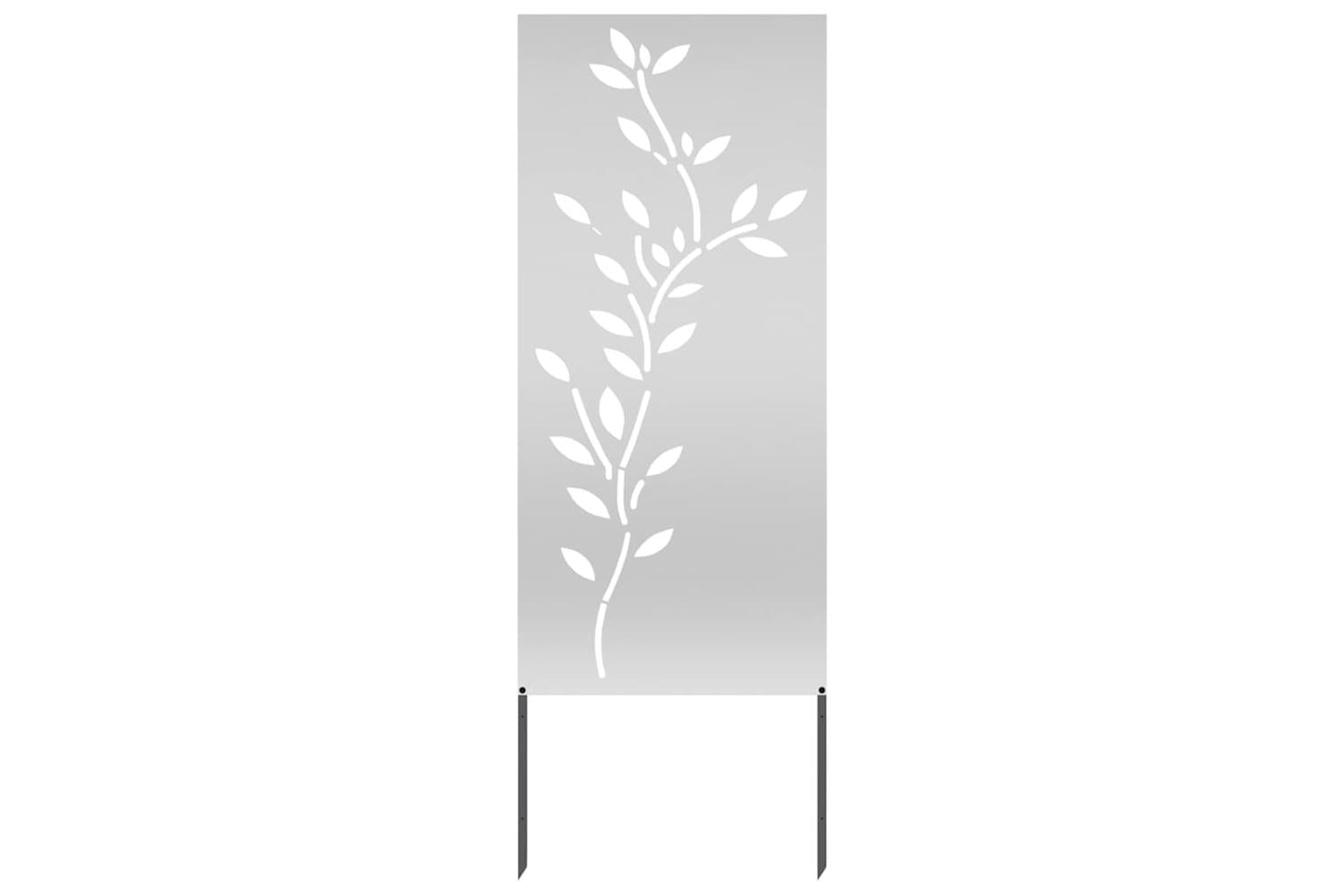 Garden Decorative Panel Silver 50 X140cm Galvanised Steel-2