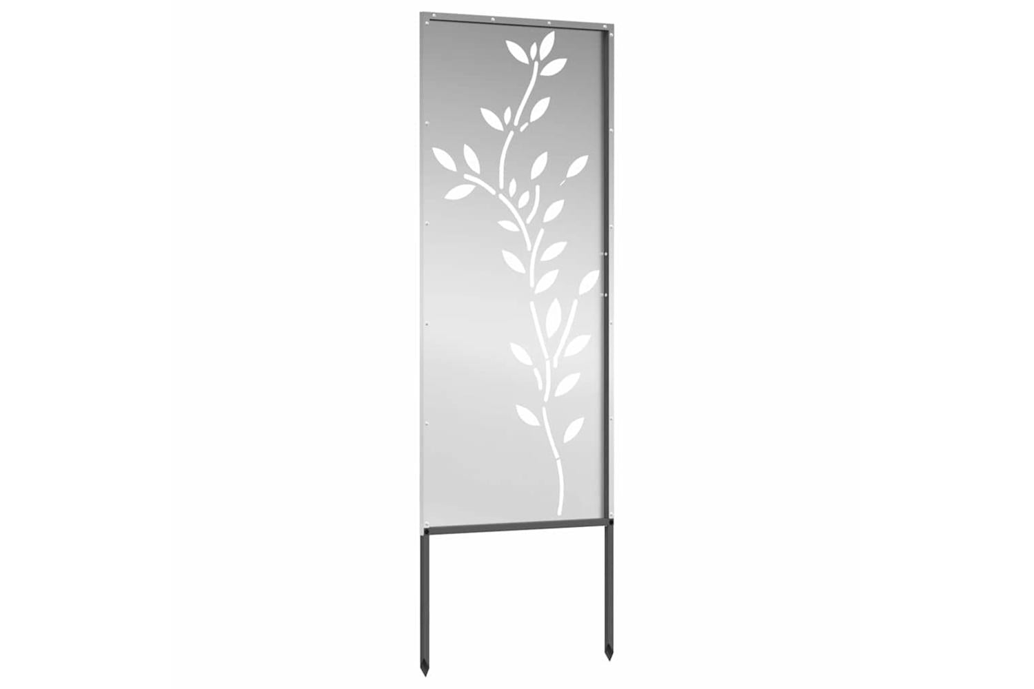 Garden Decorative Panel Silver 50 X140cm Galvanised Steel-5