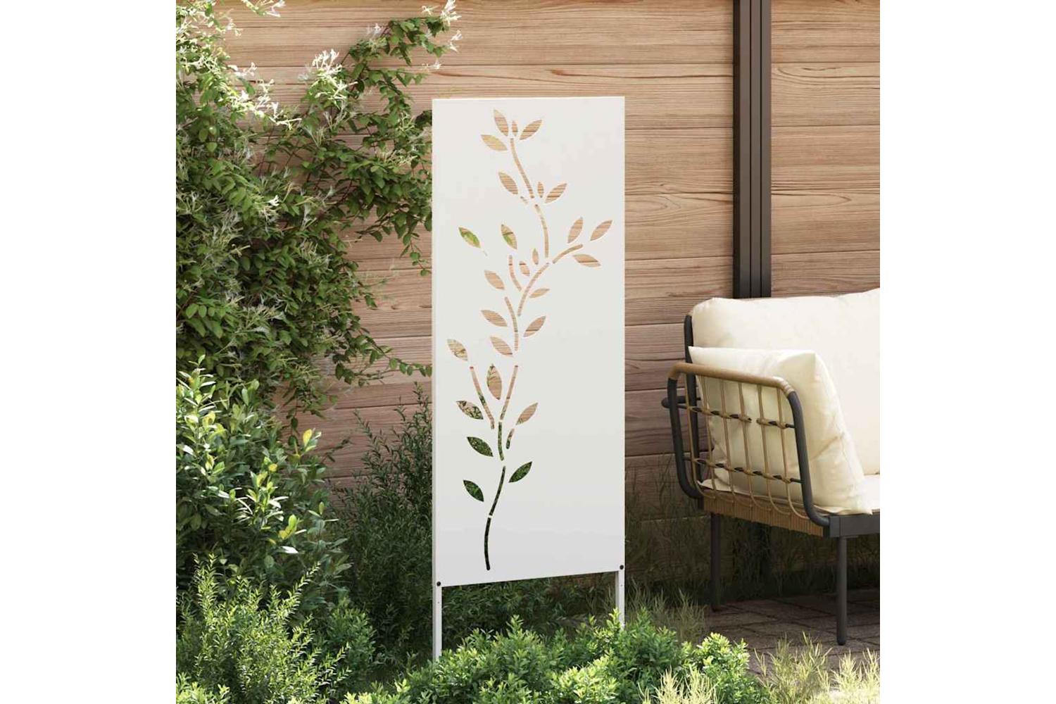 Garden Decorative Panel White 50 X140cm Cold-rolled Steel-3