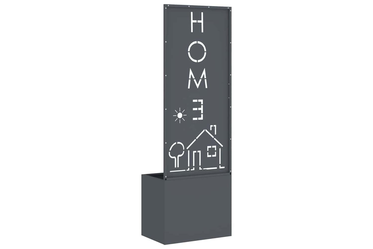 Garden Planter With Decorative Panel Anthracite 50 X 140 Cm-7