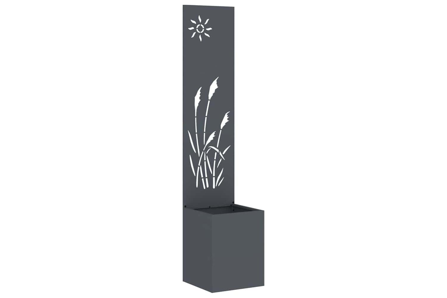 Garden Privacy Screen Anthracite 32 X 140 Cm Cold-rolled Steel-2