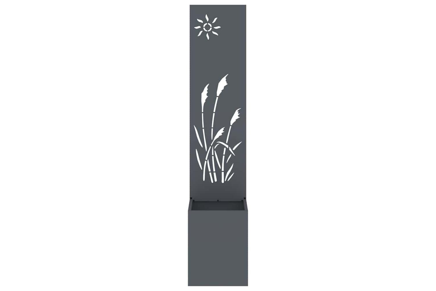 Garden Privacy Screen Anthracite 32 X 140 Cm Cold-rolled Steel-5