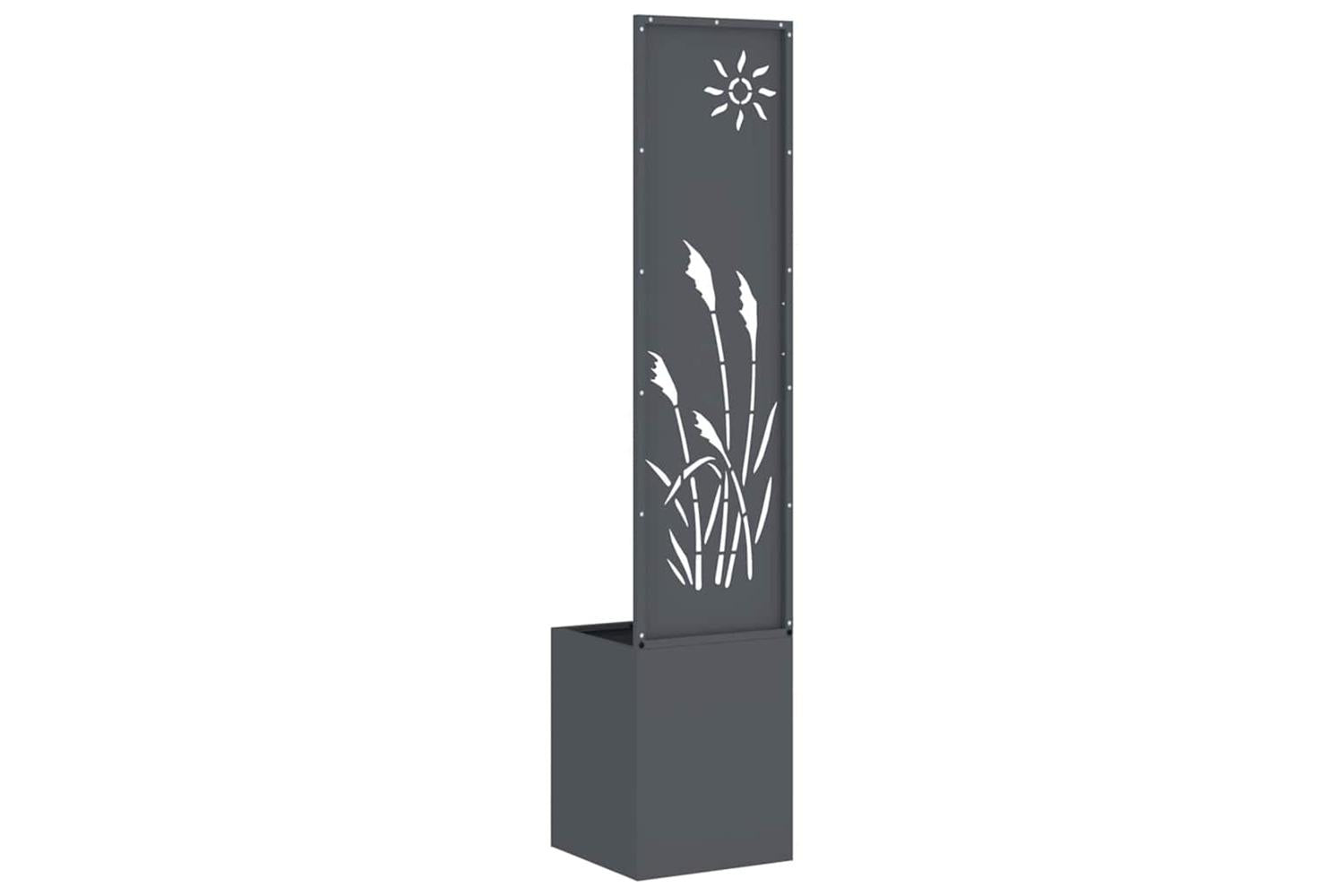 Garden Privacy Screen Anthracite 32 X 140 Cm Cold-rolled Steel-7