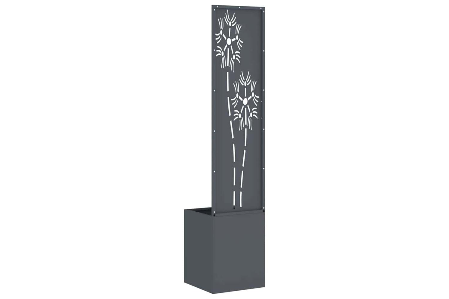 Garden Privacy Screen Anthracite 32 X 140 Cm Cold-rolled Steel-7